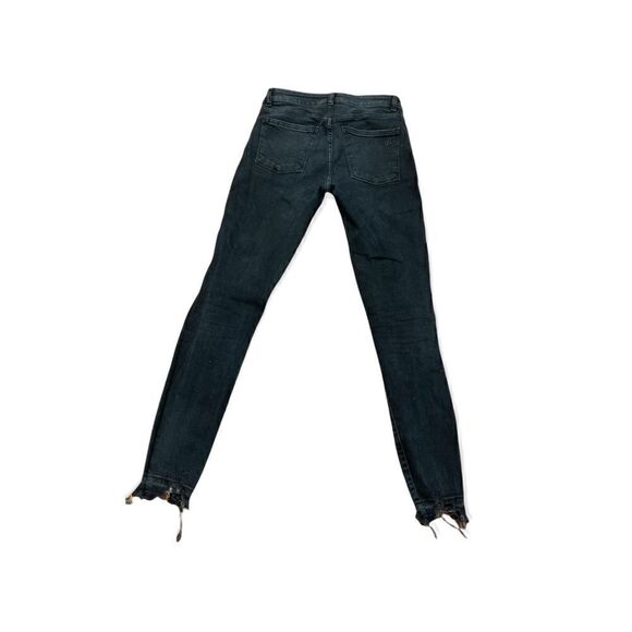 Dl 1961 Margoux Intasculpt Ankle Skinny Dark Navy Size 24 W/ Frayed Ankle - Picture 1 of 8